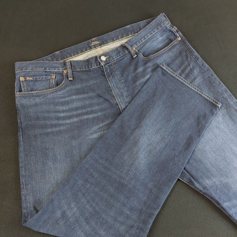 Polo Ralph Lauren Thompson Relaxed Jeans Men's 40x32 (Fit 42x32.5) Blue
